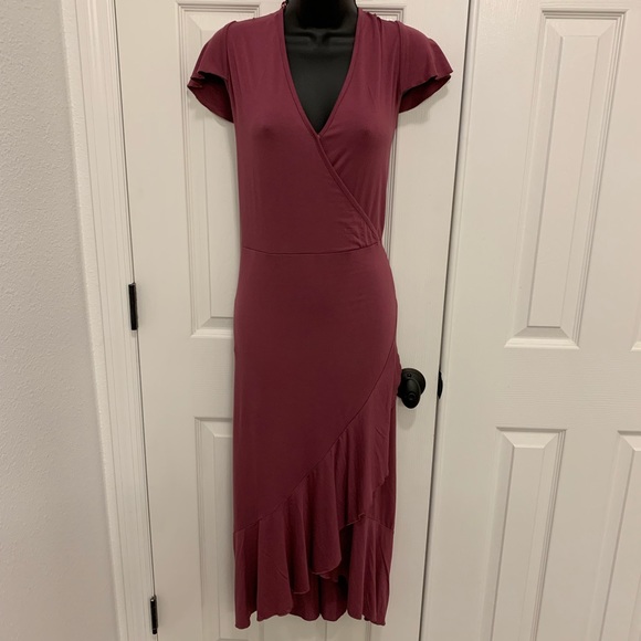 Juicy Couture Dresses & Skirts - Juicy Couture ruffle dark red dress size L & XXL
